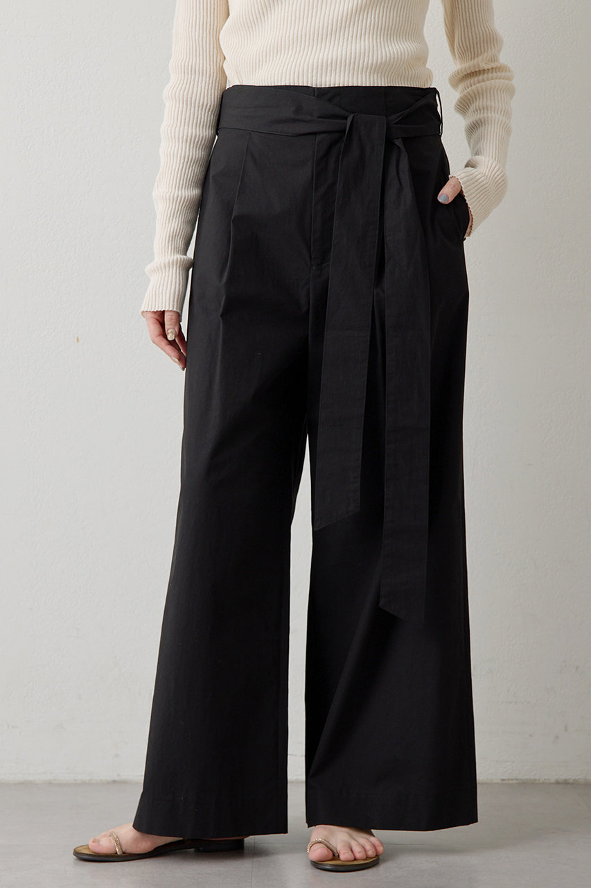 ウィム ガゼット/Whim Gazetteの【予約販売】コットンタイプライターパンツ(ブラック/WGZ1061502A0003)