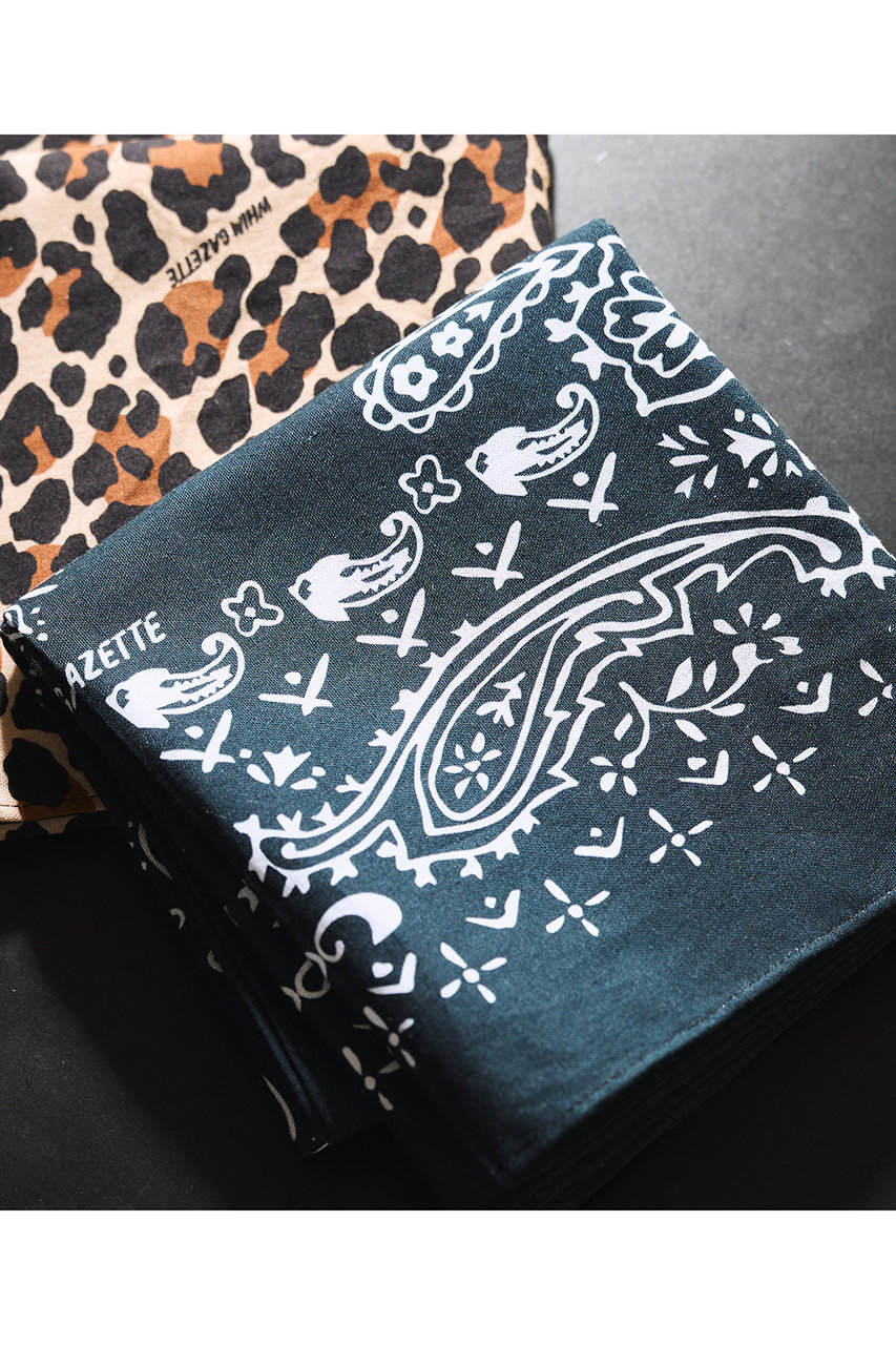 ウィム ガゼット/Whim Gazetteの【予約販売】プリントバンダナ(ネイビー/WGZ1061316A0003)