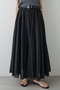 【予約販売】【WEB＆一部店舗限定カラーあり】コットンシルクフレアスカート ウィム ガゼット/Whim Gazette ブラック
