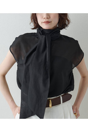 ウィム ガゼット/Whim Gazetteの【予約販売】【WEB＆一部店舗限定カラーあり】コットンシルクボウブラウス(110400/110402)