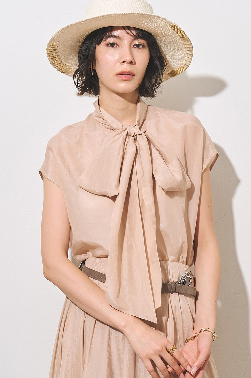 ウィム ガゼット/Whim Gazetteの【予約販売】【WEB＆一部店舗限定カラーあり】コットンシルクボウブラウス(ベビーピンク/WGZ1061404A0008)