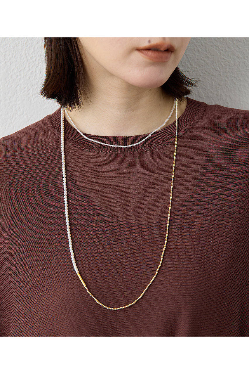 ウィム ガゼット/Whim Gazetteの【予約販売】【Drawing Numbers】jour couture 3本セットネックレス(ホワイト/DNZ1061511A0001)