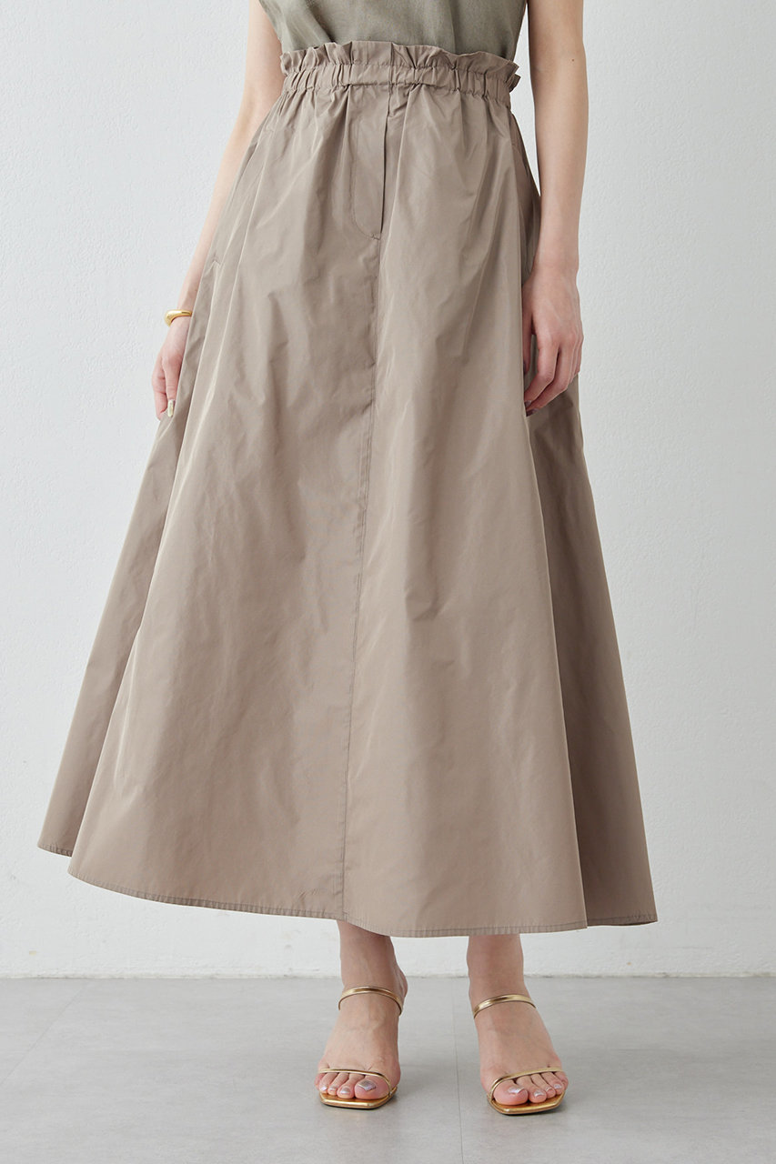 ウィム ガゼット/Whim Gazetteの【予約販売】【Drawing Numbers】タフタギャザースカート(グレージュ/DNZ1061301A0003)