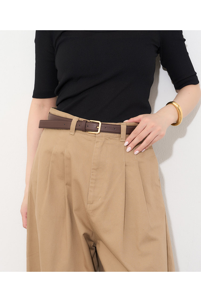 ウィム ガゼット/Whim Gazetteの【BOTERO】LAID Belt(ブラウン/WGZ1061514A0001)