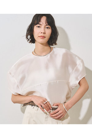 ウィム ガゼット/Whim Gazetteの【予約販売】シアーシルエットブラウス(110400/110402)