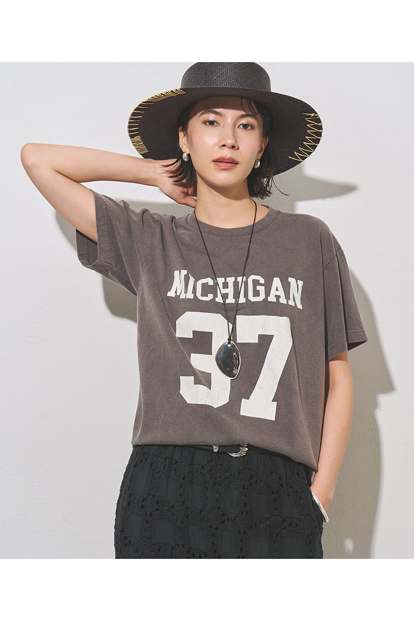 ウィム ガゼット/Whim Gazetteの【予約販売】フロントナンバーTシャツ(チャコールグレー/WGZ1061706A0002)
