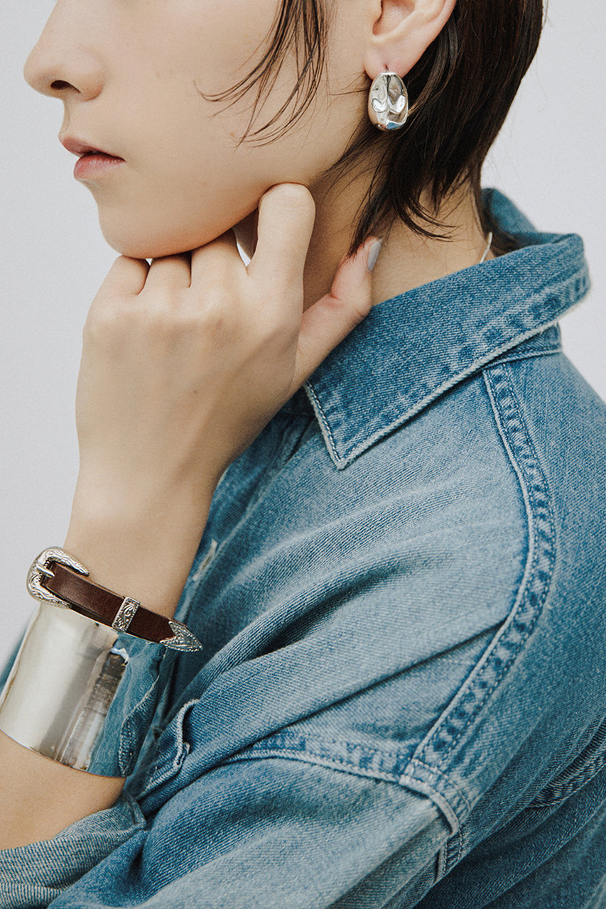 Whim Gazette(ウィム ガゼット)｜【Hoaw.】オーバルシルエットピアス