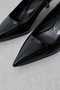【予約販売】【Hoaw.】ギャザーエナメルパンプス〈WEB限定サイズあり〉 ウィム ガゼット/Whim Gazette