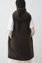 【予約販売】〈WEB限定カラーあり〉【THE PAUSE】ボアフードロングジレ ウィム ガゼット/Whim Gazette