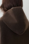 【予約販売】〈WEB限定カラーあり〉【THE PAUSE】ボアフードロングジレ ウィム ガゼット/Whim Gazette