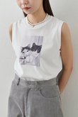 【Drawing Numbers】キャットノースリーブTシャツ