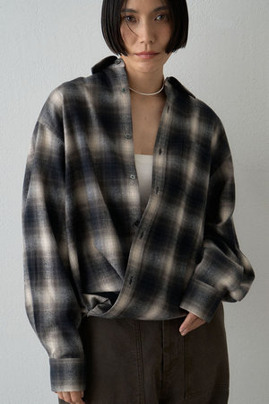 ウィム ガゼット/Whim Gazetteの【予約販売】2wayシャギーチェックシャツ(110400/110403)