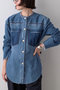【予約販売】【LITKOVSKA】別注FITTED DENIM JACKET ウィム ガゼット/Whim Gazette ブルー