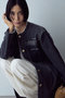 【予約販売】【LITKOVSKA】別注FITTED DENIM JACKET ウィム ガゼット/Whim Gazette ブラック