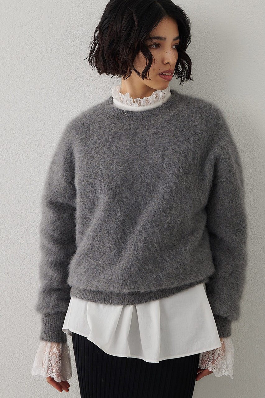 ウィム ガゼット/Whim Gazetteの【予約販売】〈WEB限定〉ファークルーネックプルオーバー(グレー/WGZ1062305A0014)