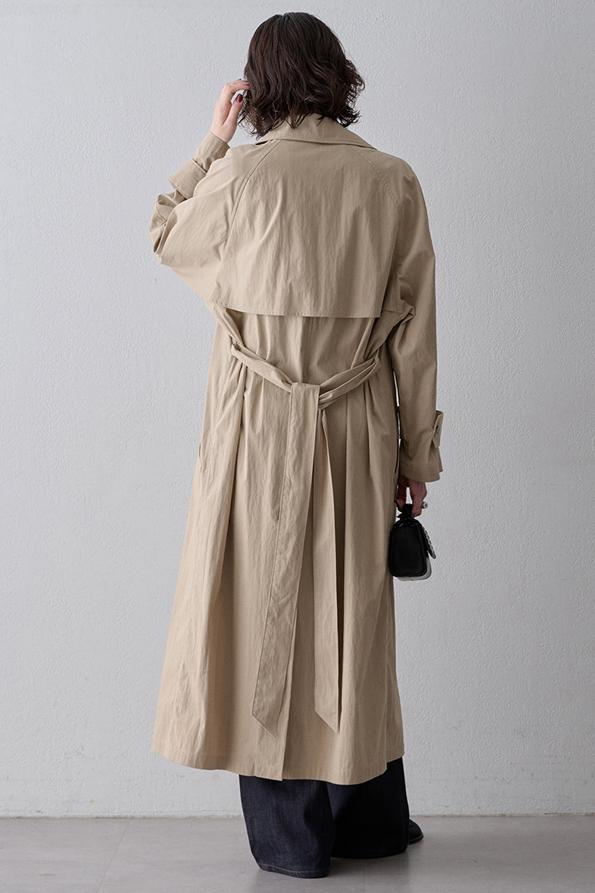 美品✨ウィムガゼット 24SS ミリタリーコート ロング丈 コットン F カーキ 美品✨ウィムガゼット 24SS ミリタリーコート ロング丈 コットン F