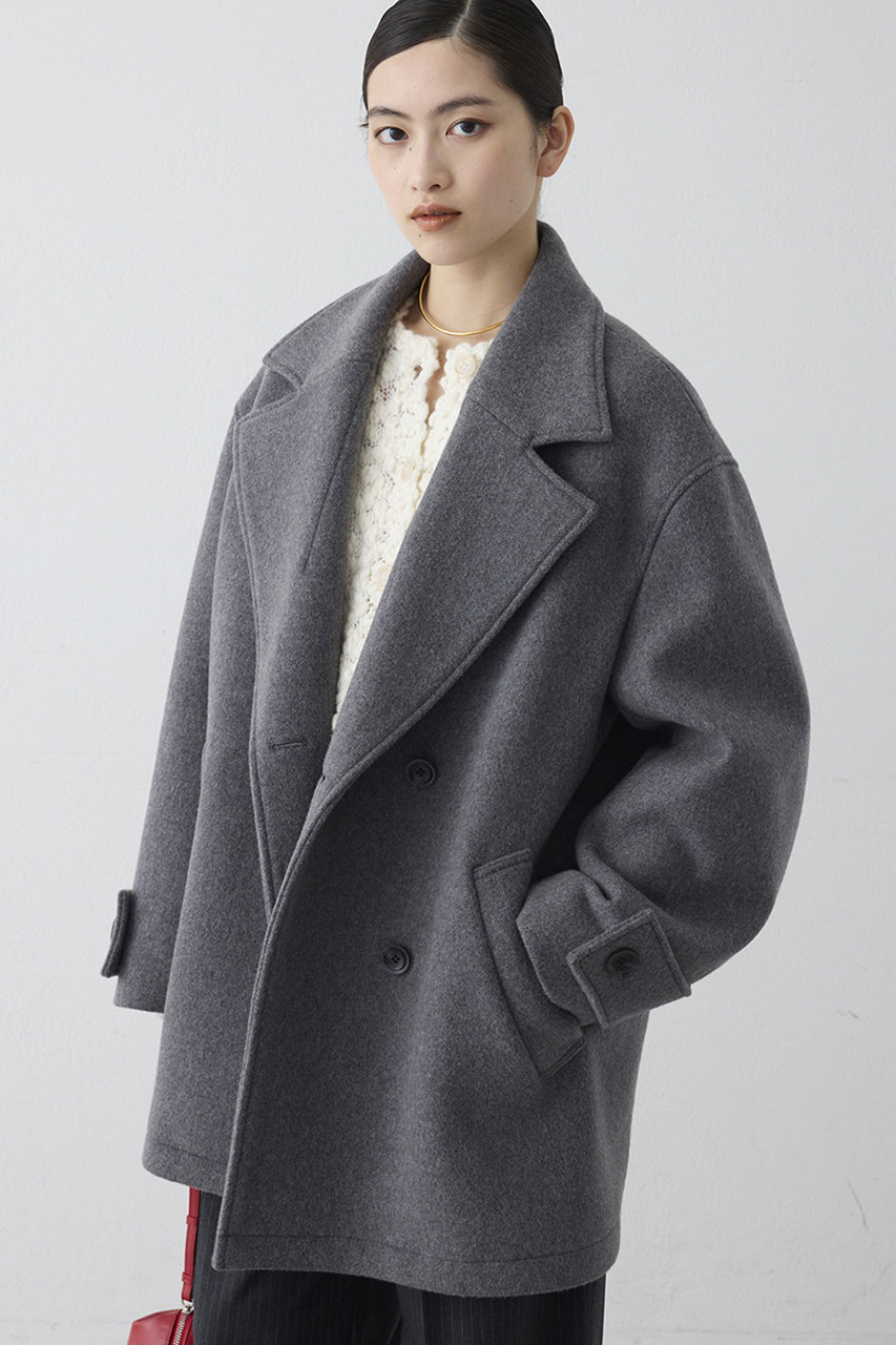 ウィム ガゼット/Whim Gazetteの【予約販売】〈WEB限定カラーあり〉【THE PAUSE】二重織ビーバーPコート(グレー/WGP1062308A0001)