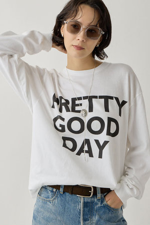 ウィム ガゼット/Whim Gazetteの【予約販売】レタリングロンTEE(110100/110103)