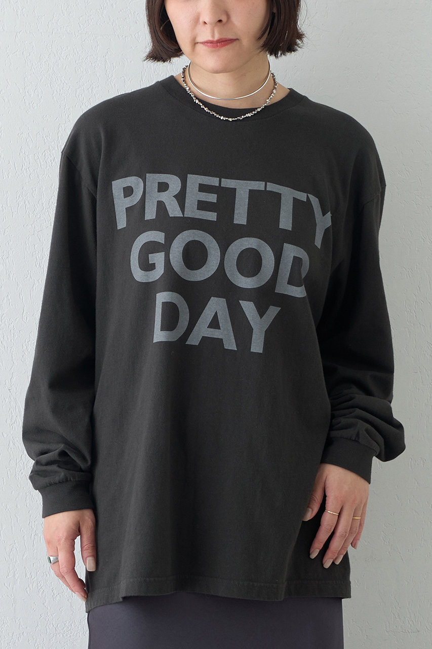 ウィム ガゼット/Whim Gazetteの【予約販売】レタリングロンTEE(チャコールグレー/WGZ1062306A0005)