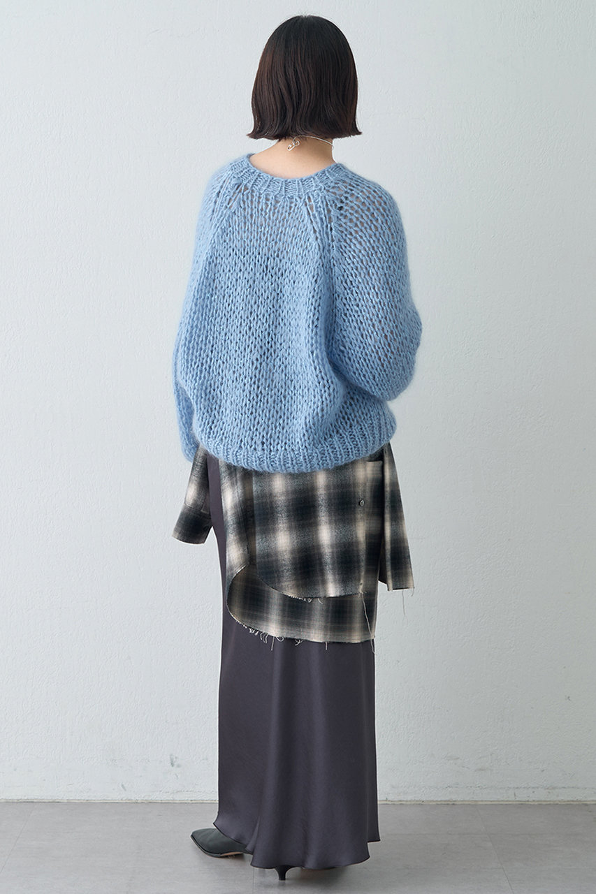 美品✨25AW 現行 Whim Gazetteハンドクルー ニット モヘア ハンド