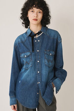 ウィム ガゼット/Whim Gazetteの【予約販売】【Wrangler】刺しゅうデニムシャツ(110400/110403)