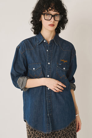 ウィム ガゼット/Whim Gazetteの【予約販売】【Wrangler】刺しゅうデニムシャツ(110400/110403)