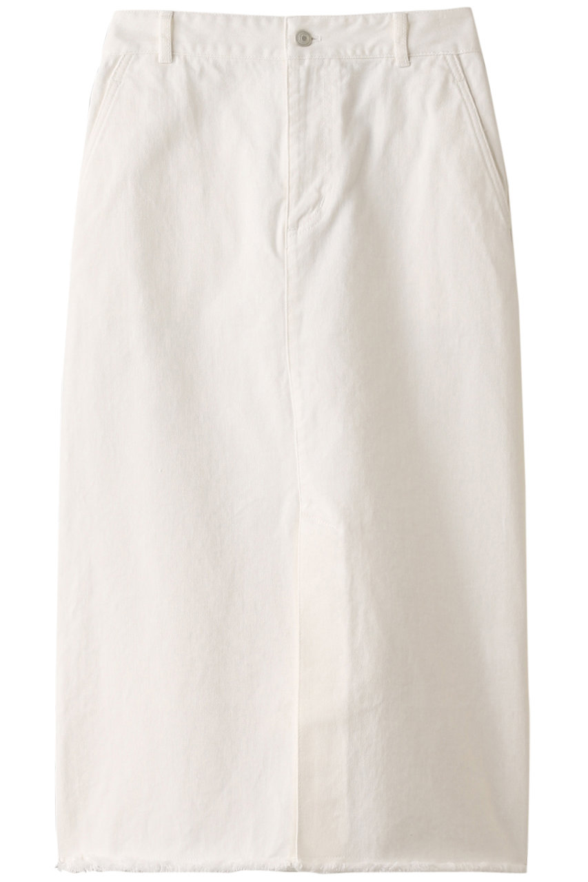 ＜ELLE SHOP＞ 50%OFF！HELIOPOLE カツラギロングタイトスカート (ホワイト 36) エリオポール ELLE SHOP画像