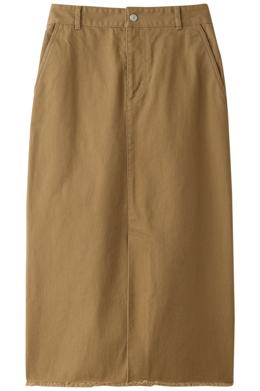 ＜ELLE SHOP＞ 50%OFF！HELIOPOLE カツラギロングタイトスカート (キャメル 36) エリオポール ELLE SHOP画像