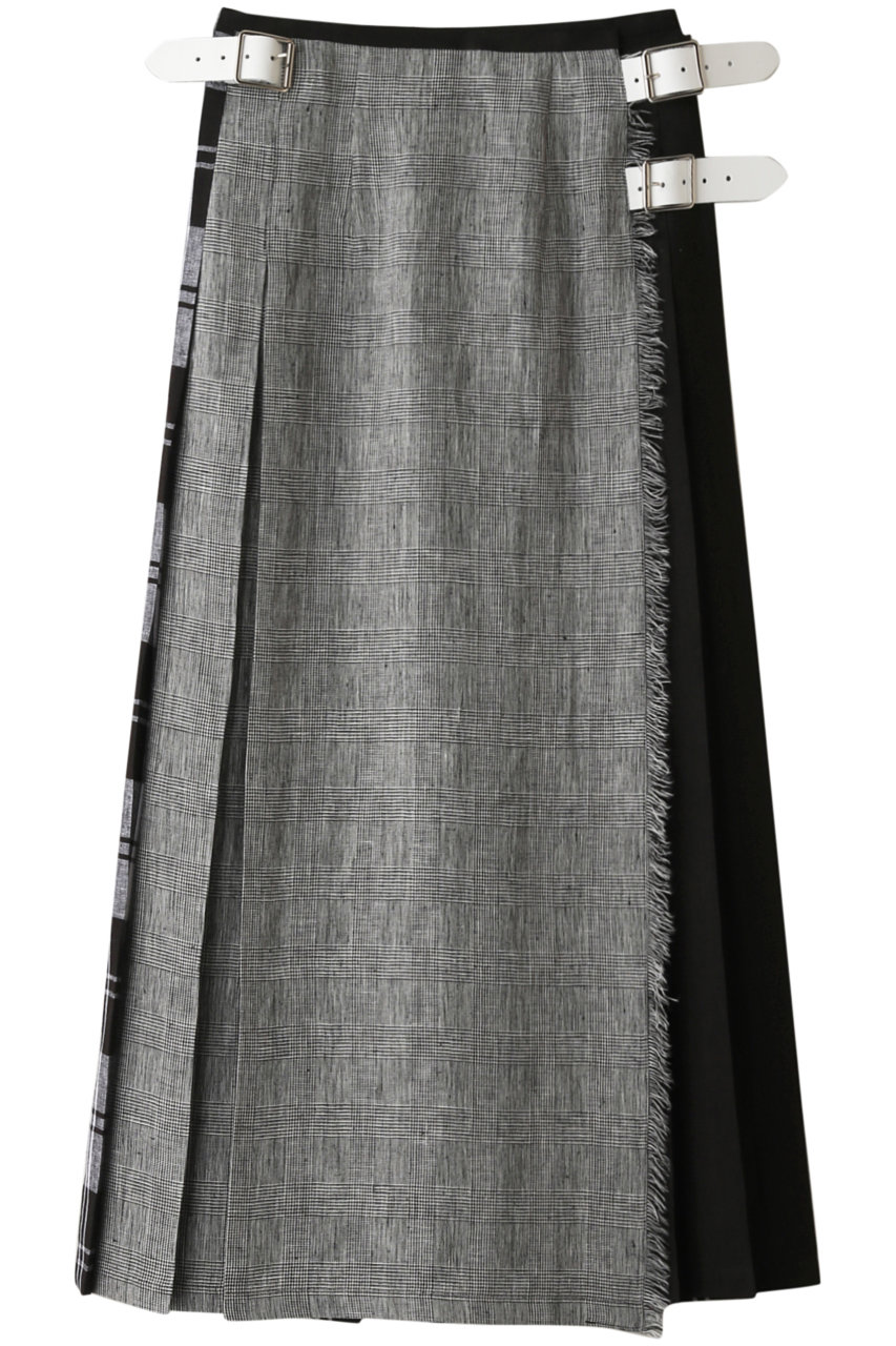 エリオポール/HELIOPOLEの【ONEIL OF DUBLIN】パッチワークキルトマキシスカート(ブラック/T12491C)