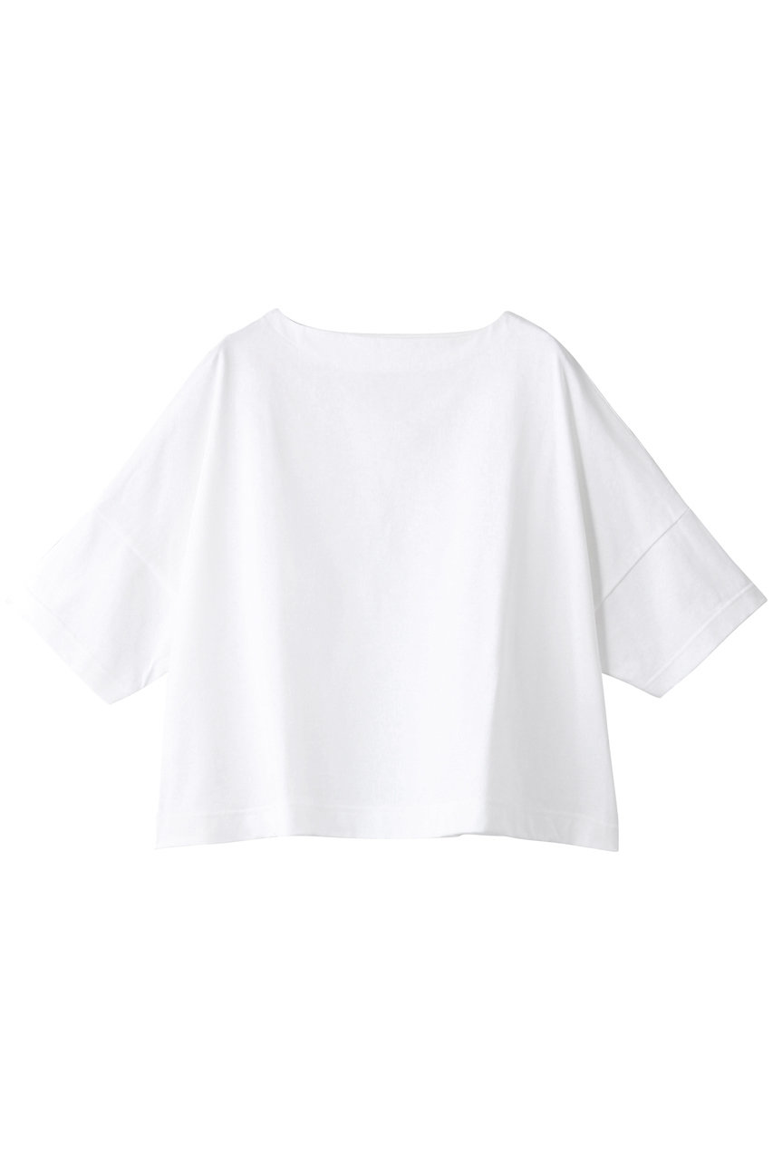 HELIOPOLE 【Traditional Weatherwear】BIG MARINE BOATNECK SHIRT S/S /ビッグマリンボートネックシャツ (ホワイト, S) エリオポール ELLE SHOP