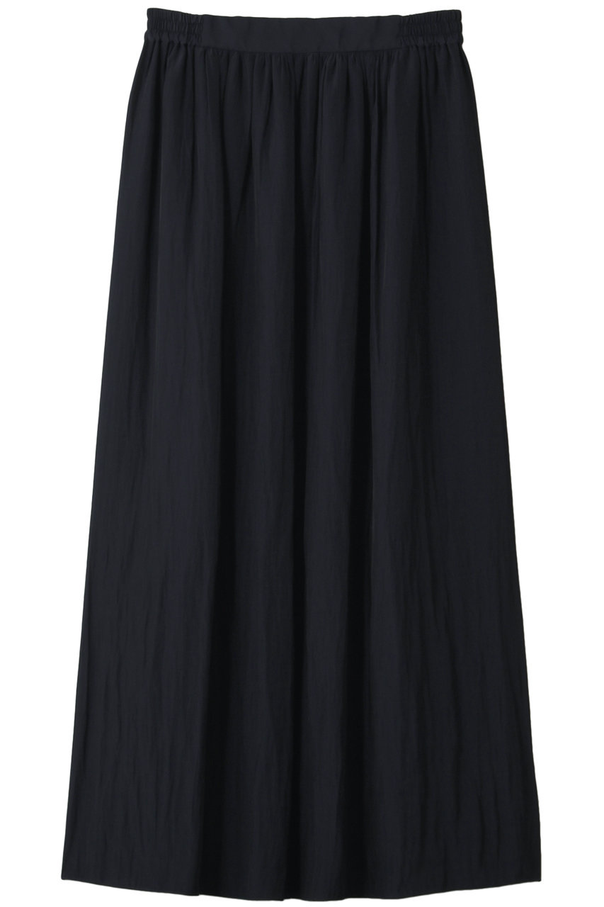 エリオポール/HELIOPOLEのデシンタックギャザースカート(ネイビー/4201-1508)