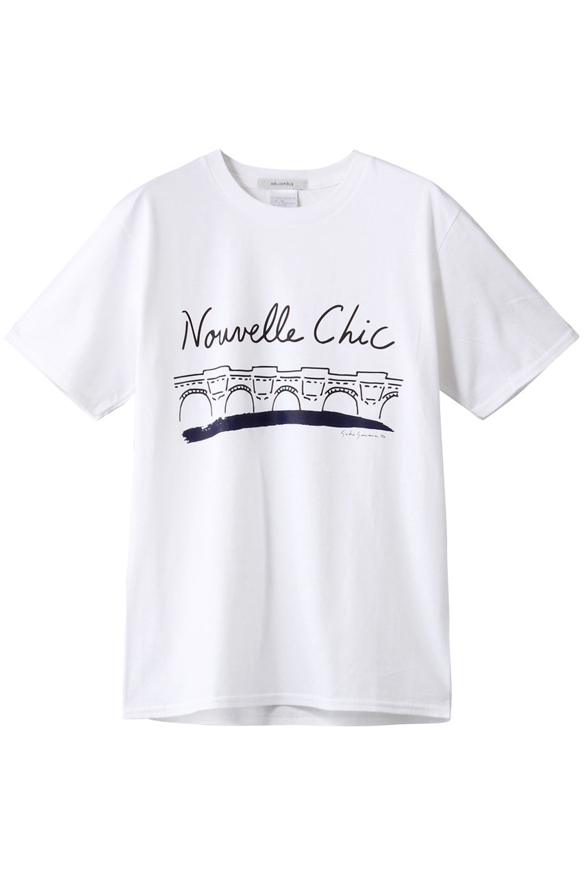 HELIOPOLE NouvelleChic Tシャツ (ホワイト, 38) エリオポール ELLE SHOP