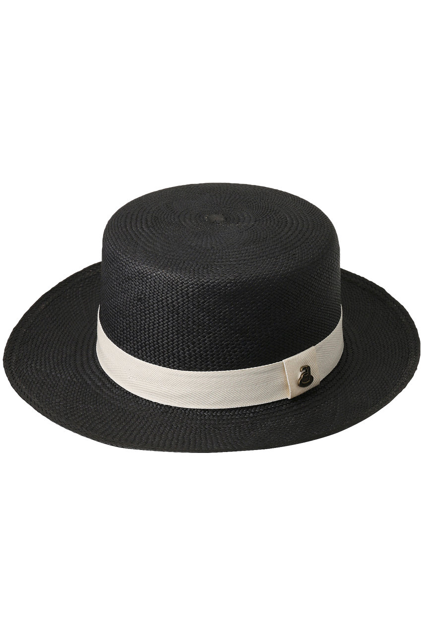 エリオポール/HELIOPOLEの【ECUA ANDINO】カンカン帽(ブラック/ECUAANDINOBOATER)