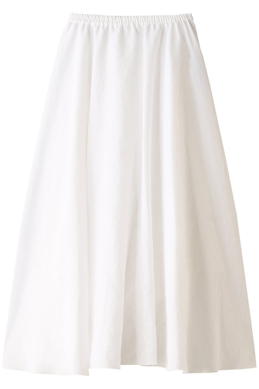 エリオポール/HELIOPOLEのリネンライク サーキュラースカート(ホワイト/4203-1519)