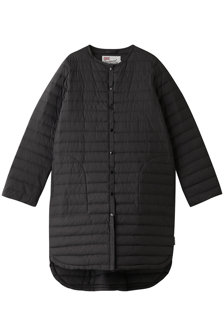 HELIOPOLE 【Traditional Weatherwear】ARKLEY LONG DOWN PACKABLE/ダウンコート (ブラック, 36) エリオポール ELLE SHOP