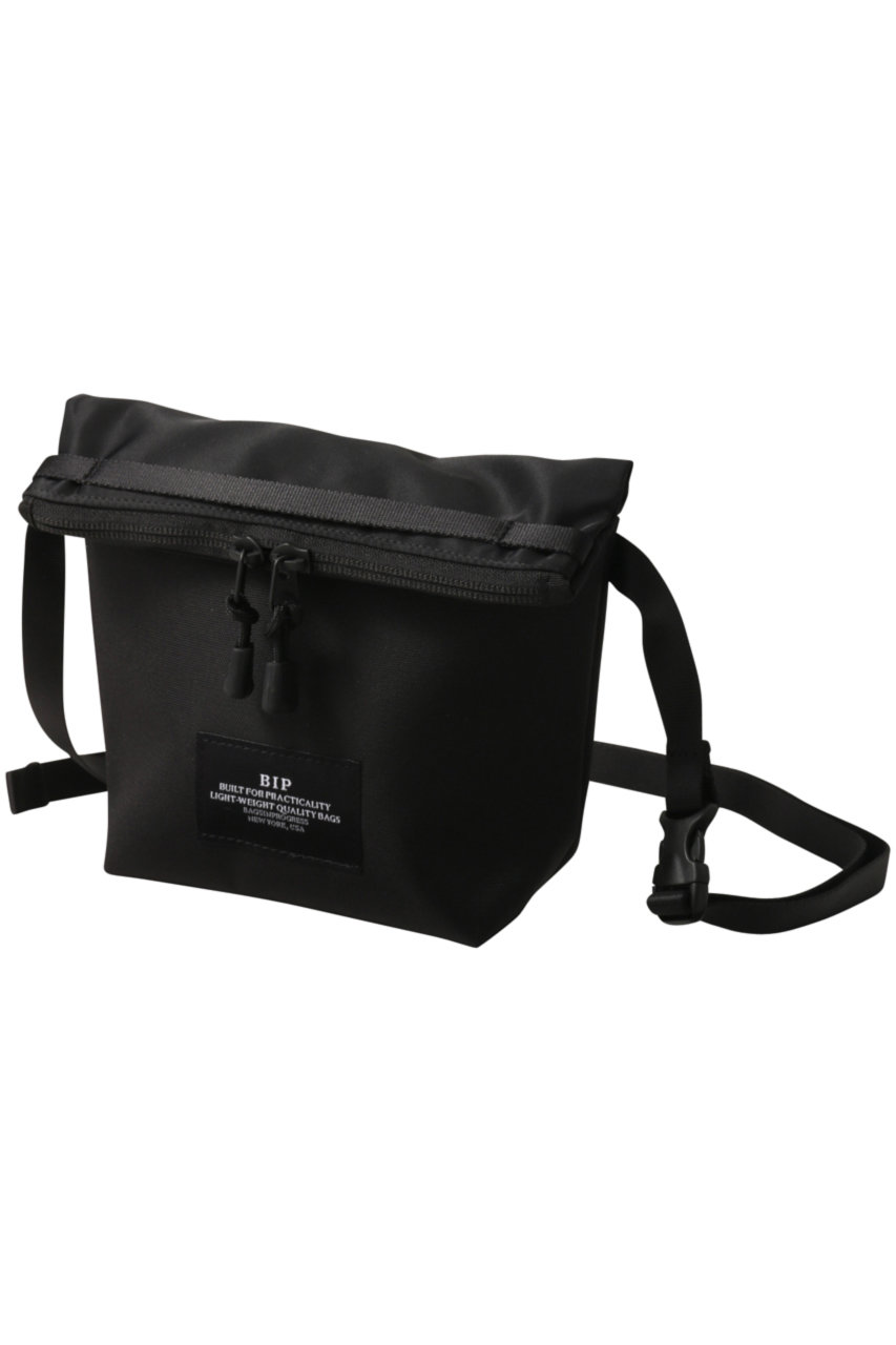 HELIOPOLE 【BAGS IN PROGRESS】J505 FOLDED BELT BAG/ベルトバッグ (ブラック, F) エリオポール ELLE SHOP