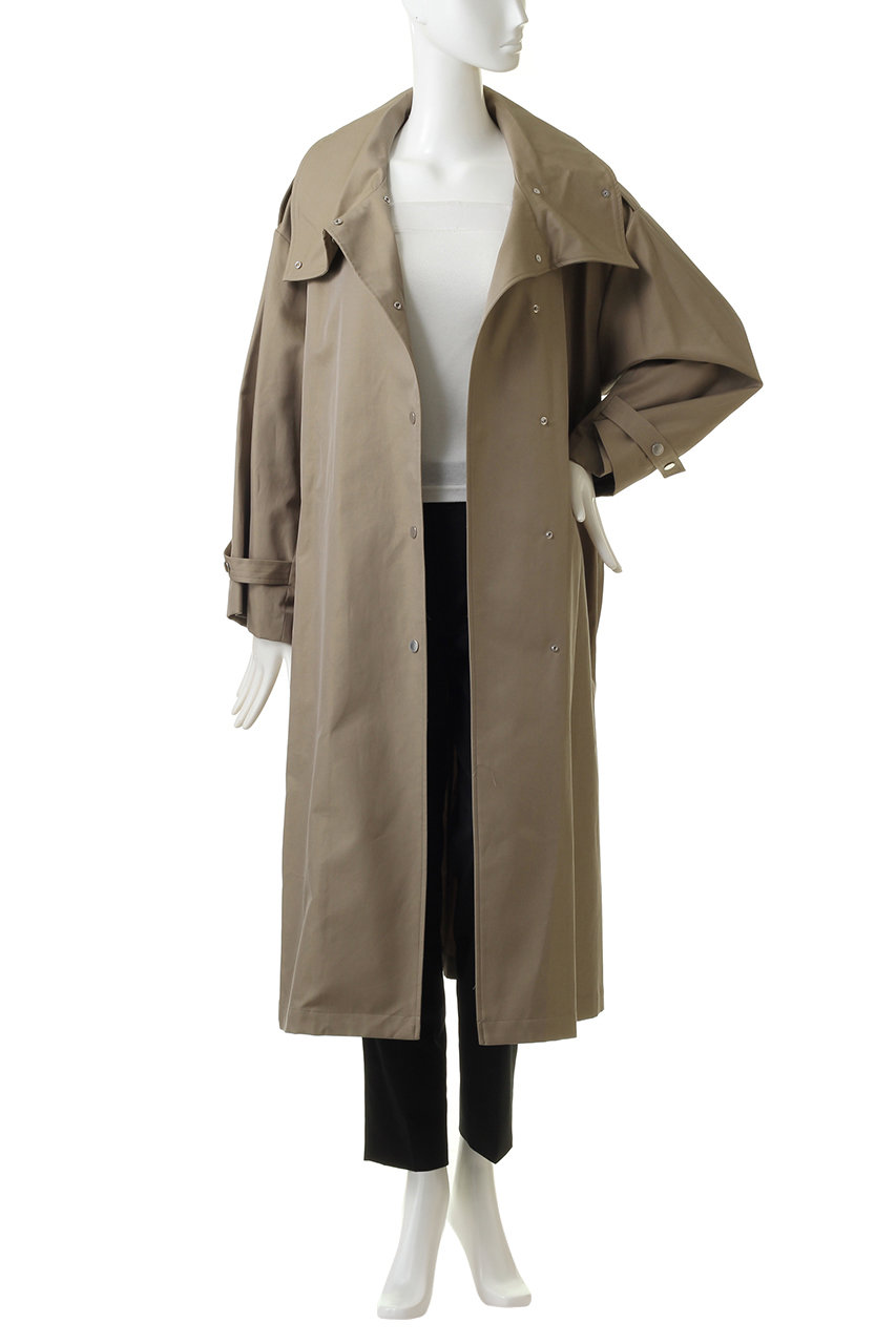 HELIOPOLE(エリオポール)｜スタンドトレンチコート/モスグリーン の  