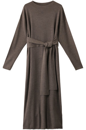 エリオポール/HELIOPOLEの16G針抜きリブニットワンピース