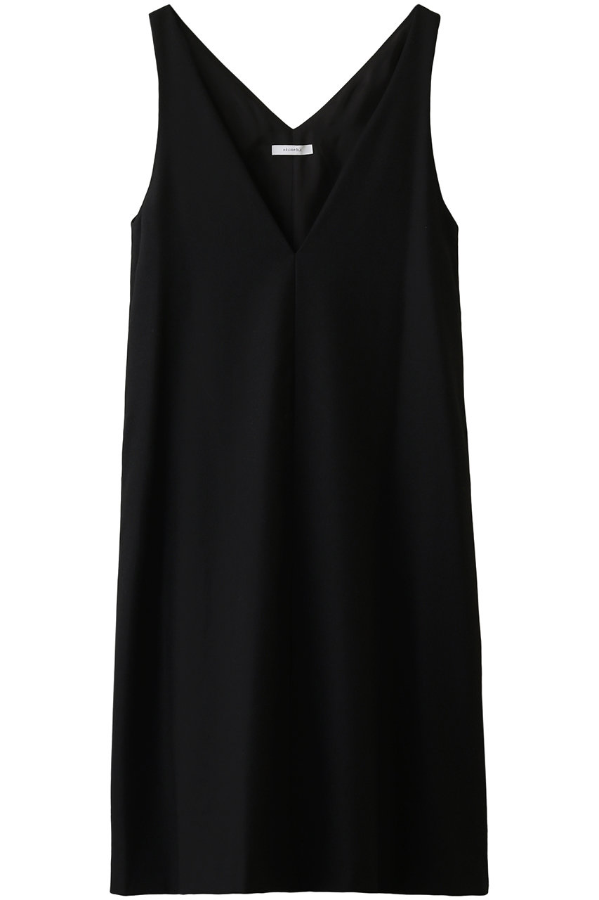 エリオポール/HELIOPOLEのウールサキソニージャンパースカート(ブラック/4208-1408A)
