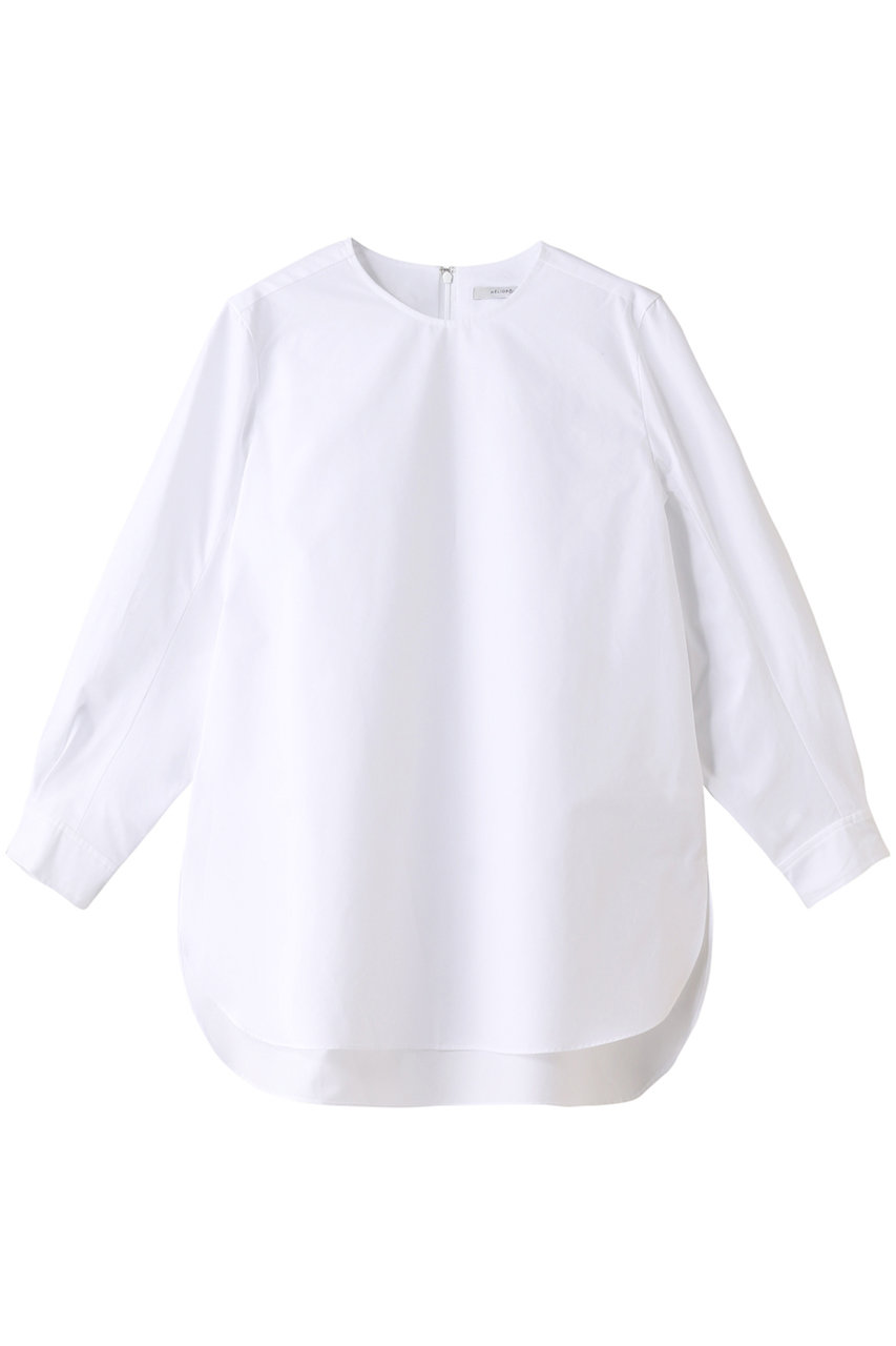 エリオポール/HELIOPOLEのタイプライターバルーンスリーブシャツ(ホワイト/4211-1701)