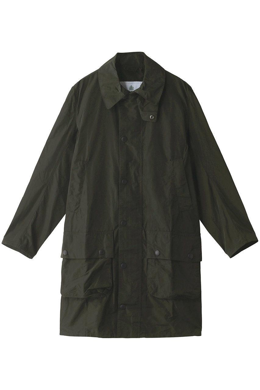＜ELLE SHOP＞ 30%OFF！HELIOPOLE 【Barbour】BORDER CASUAL/ロングコート (オリーブ 36) エリオポール ELLE SHOP