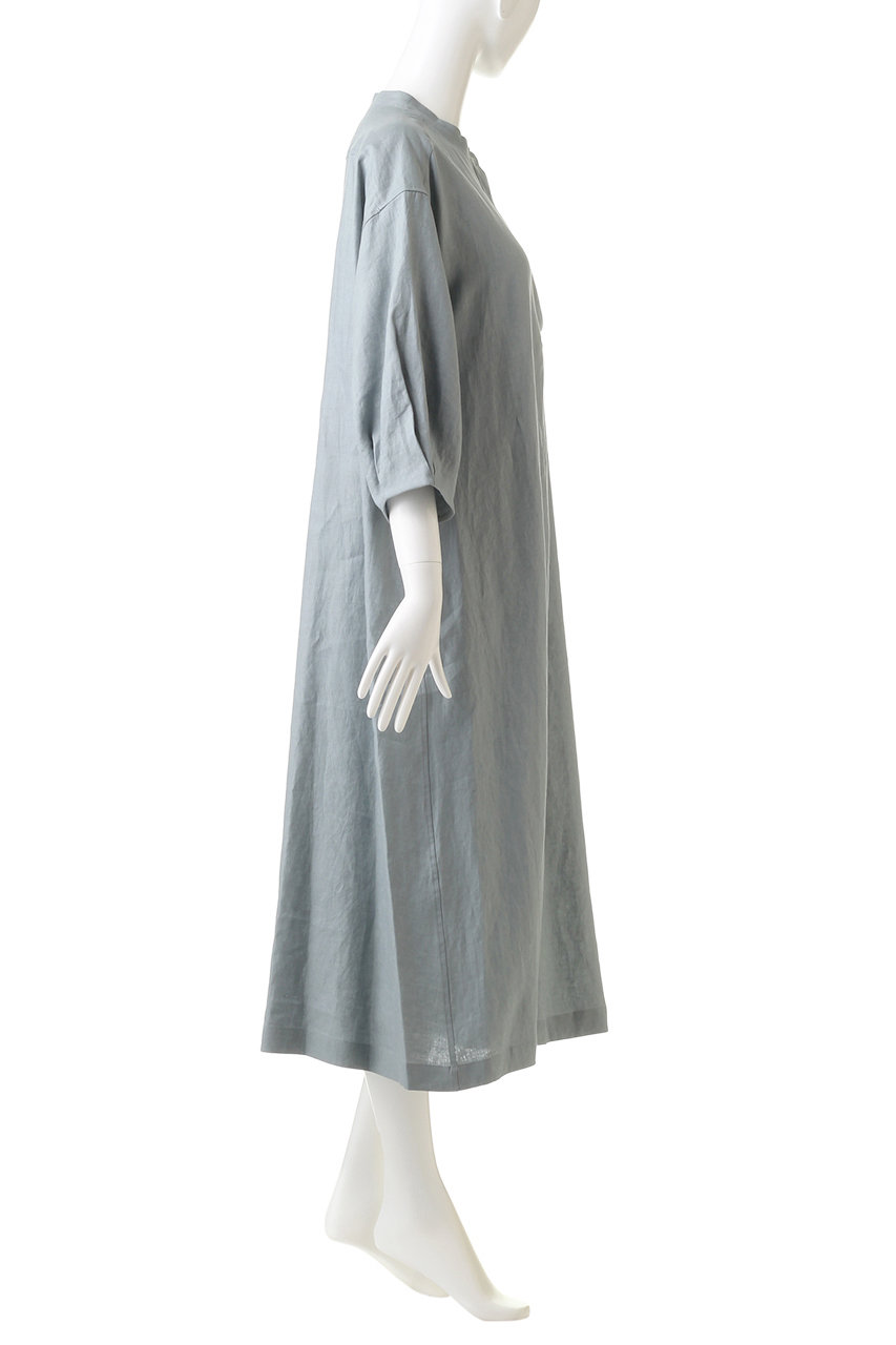 Heliopole エリオポール リネン袖タックワンピース ロイヤルブルー の通販 Elleshop エル ショップ