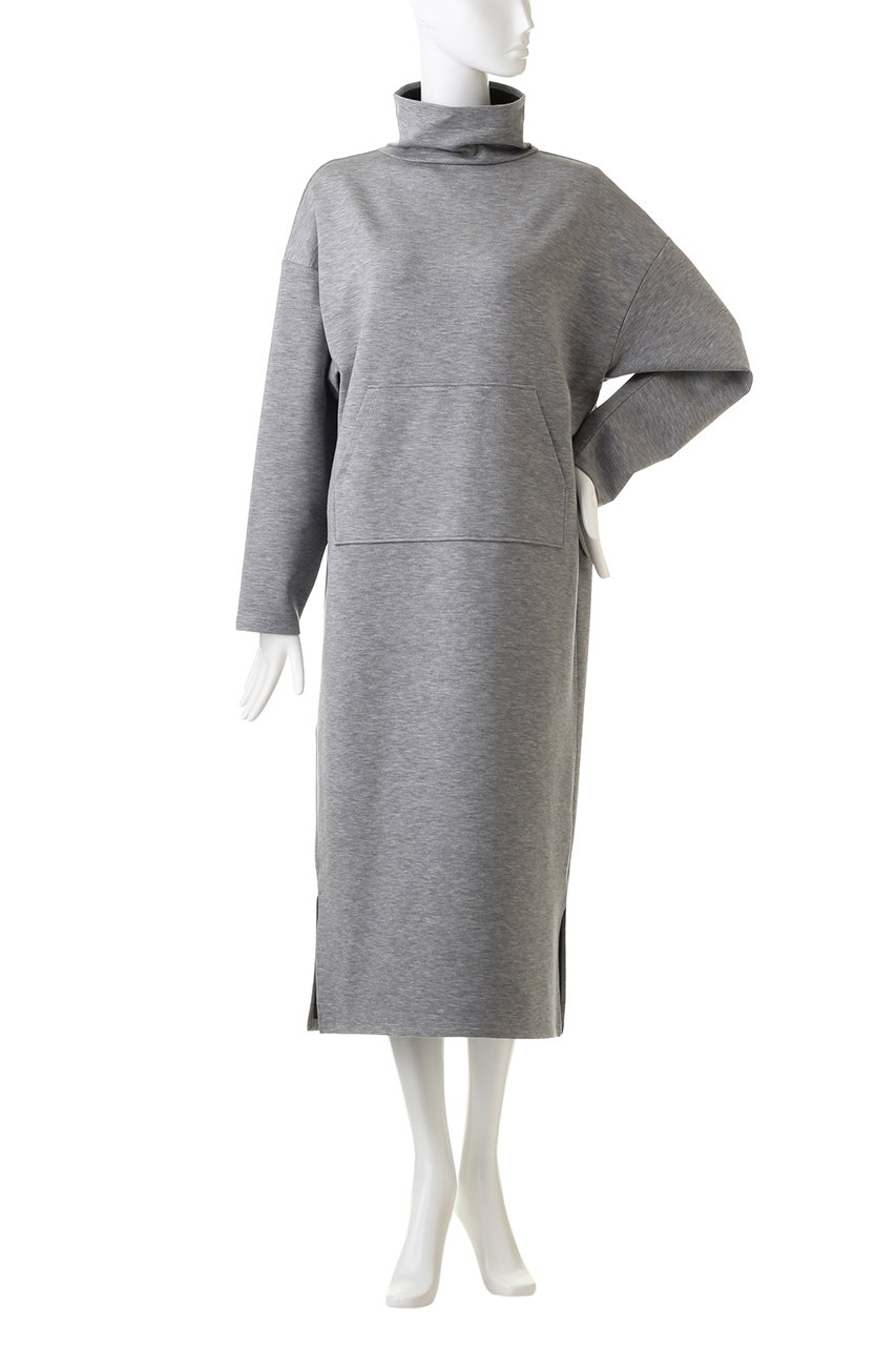 Heliopole エリオポール Double Face ボトルネックワンピース アイスグレー の通販 Elleshop エル ショップ