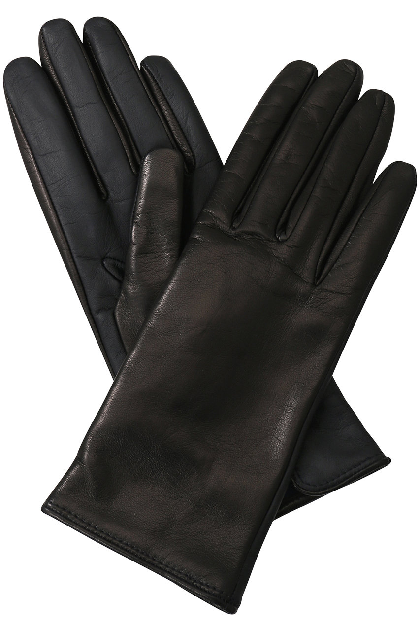 ＜ELLE SHOP＞ 40%OFF！HELIOPOLE 【Gala Gloves】レザーグローブ (ブラック 7) エリオポール ELLE SHOP画像