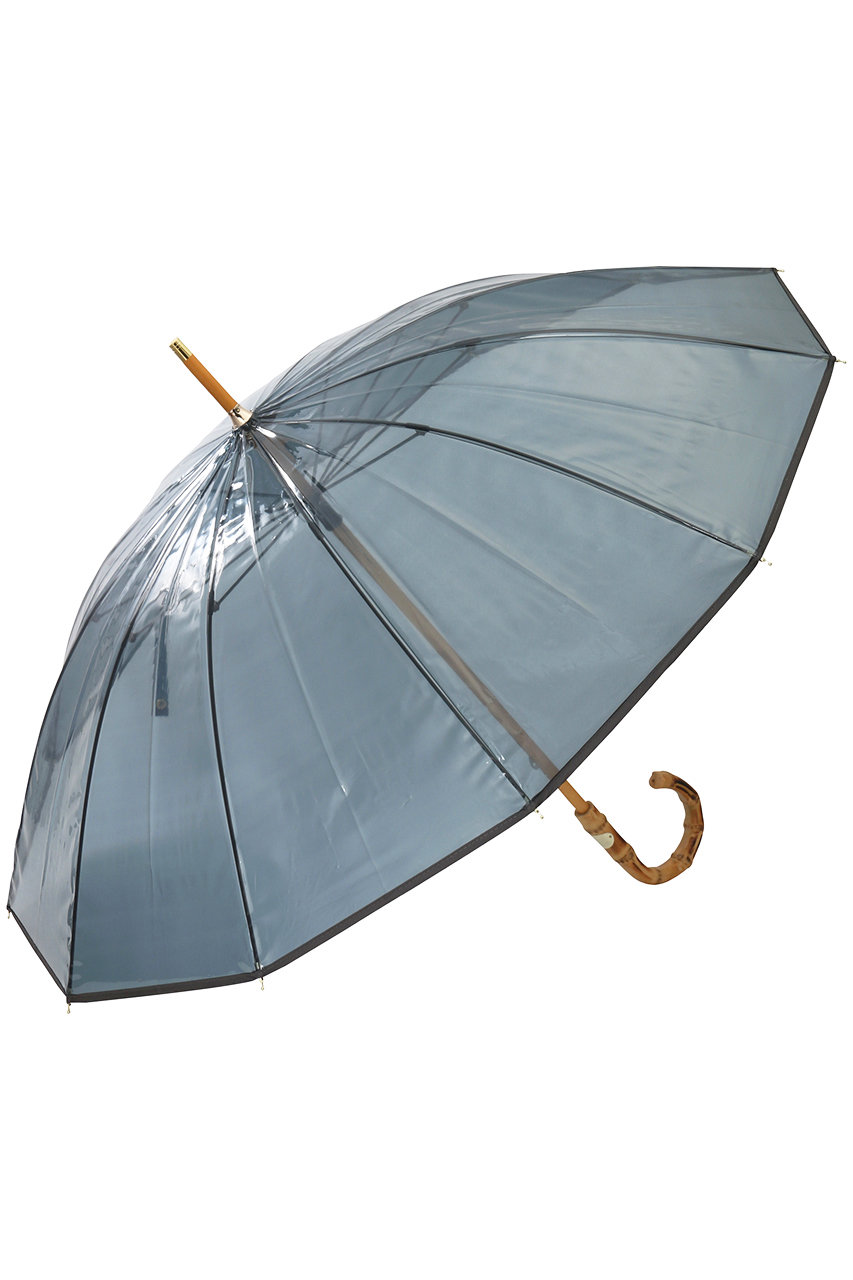 HELIOPOLE 【Traditional Weatherwear】BAMBO CLEAR UMB 傘 (ブルーグレー, F) エリオポール ELLE SHOP