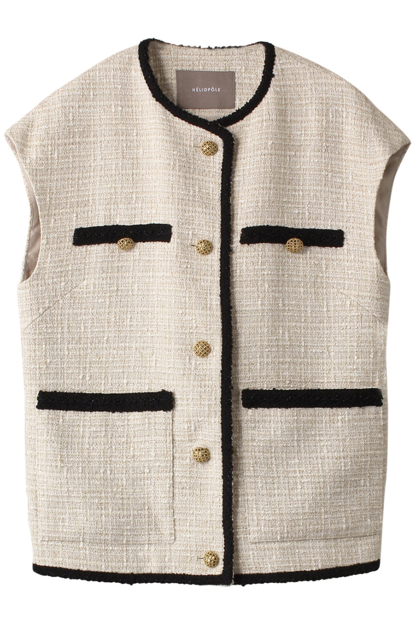 heliopole BLADE EDGE BUTCHER TWEED VEST-