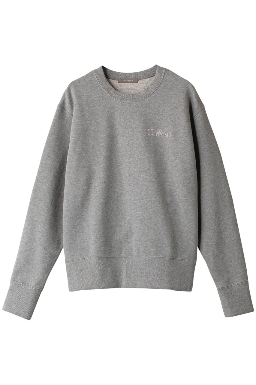 エリオポール/HELIOPOLEのエンブロイダリーフレンチテリープルオーバー(アイスグレー/13003026051HN)