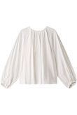 レーヨンポプリンバックギャザーブラウス