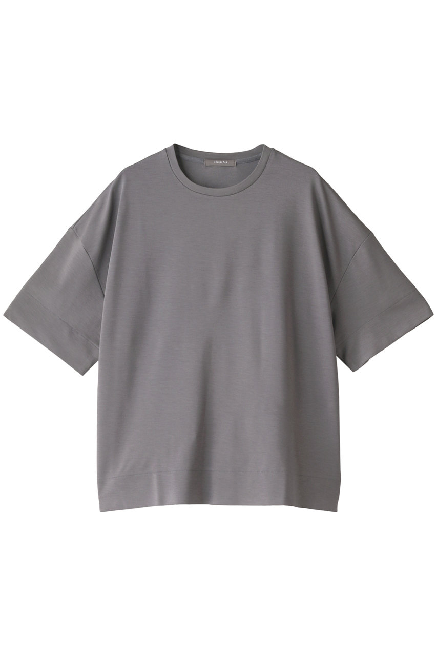 HELIOPOLE ストレッチポンチハーフスリーブBIG Tシャツ (アイスグレー, 38) エリオポール ELLE SHOP HELIOPOLE ストレッチポンチハーフスリーブBIG Tシャツ (アイスグレー, 38) エリオポール ELLE SHOP
