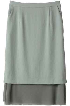 エリオポール/HELIOPOLEのクレープ＆シアーコンビスカート(110700/110702)